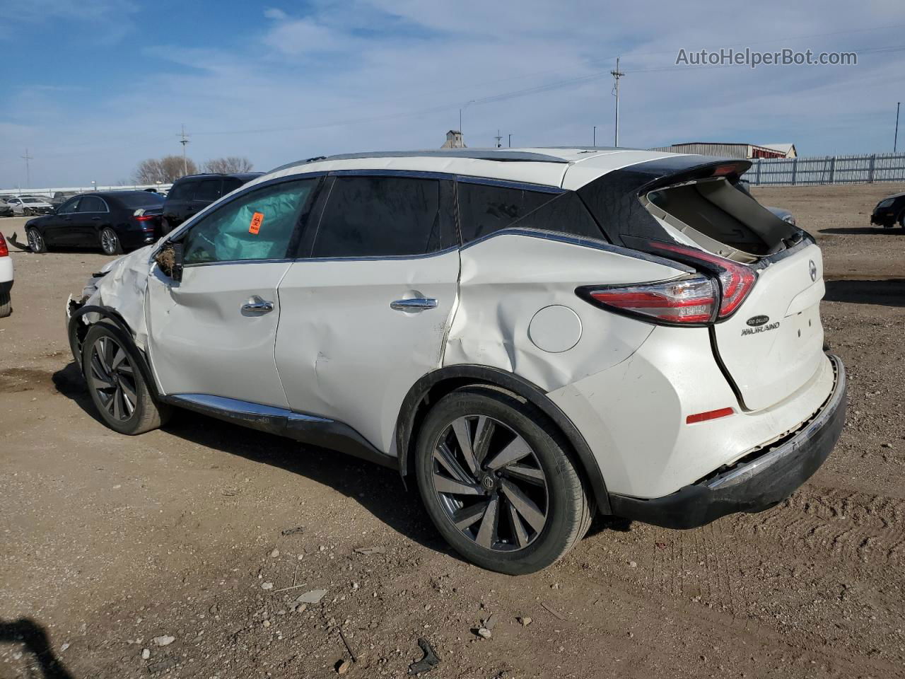 2017 Nissan Murano S Белый vin: 5N1AZ2MH3HN196032