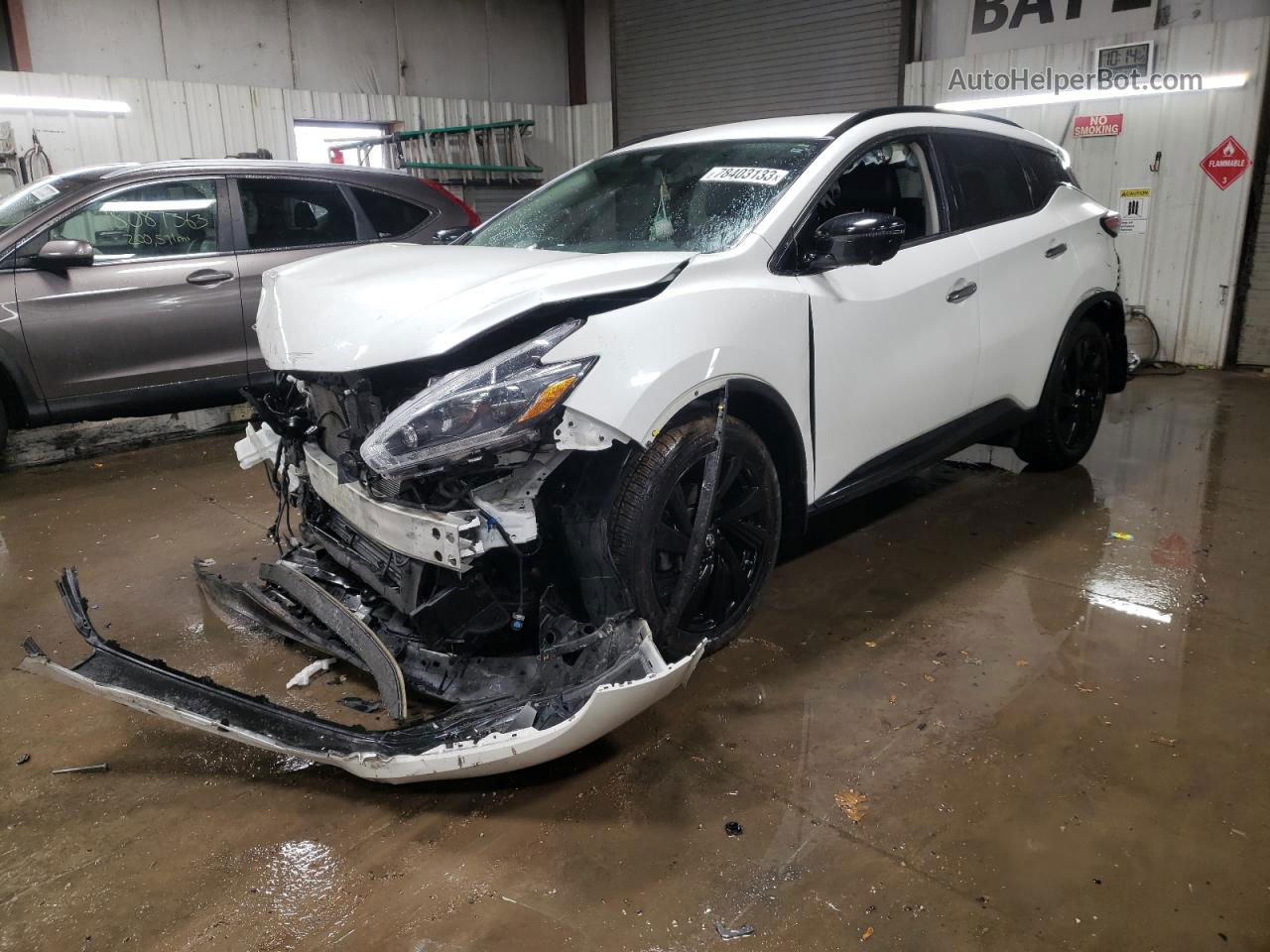 2018 Nissan Murano S White vin: 5N1AZ2MH3JN119179