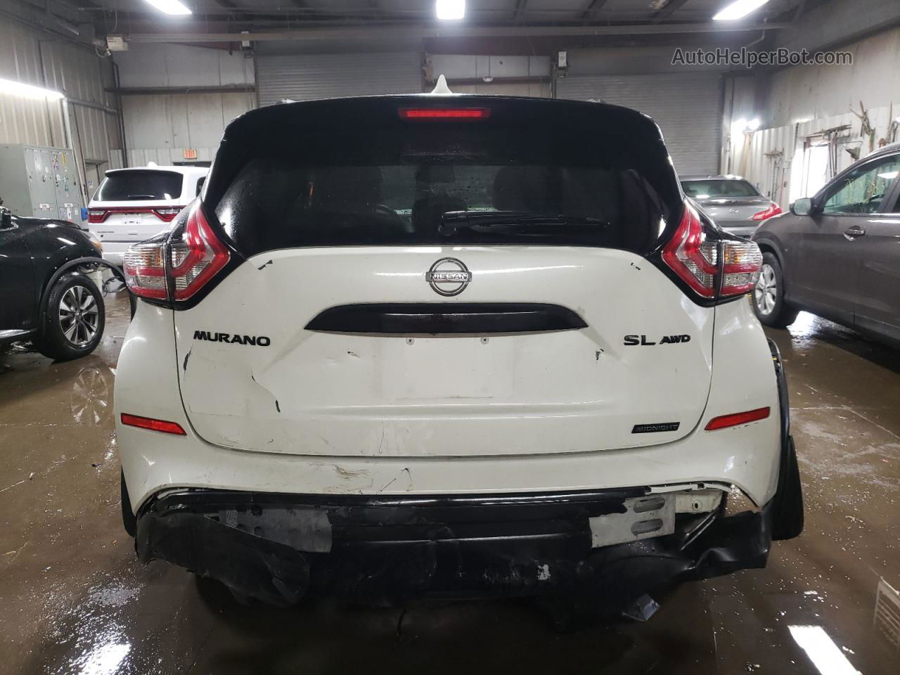 2018 Nissan Murano S White vin: 5N1AZ2MH3JN119179