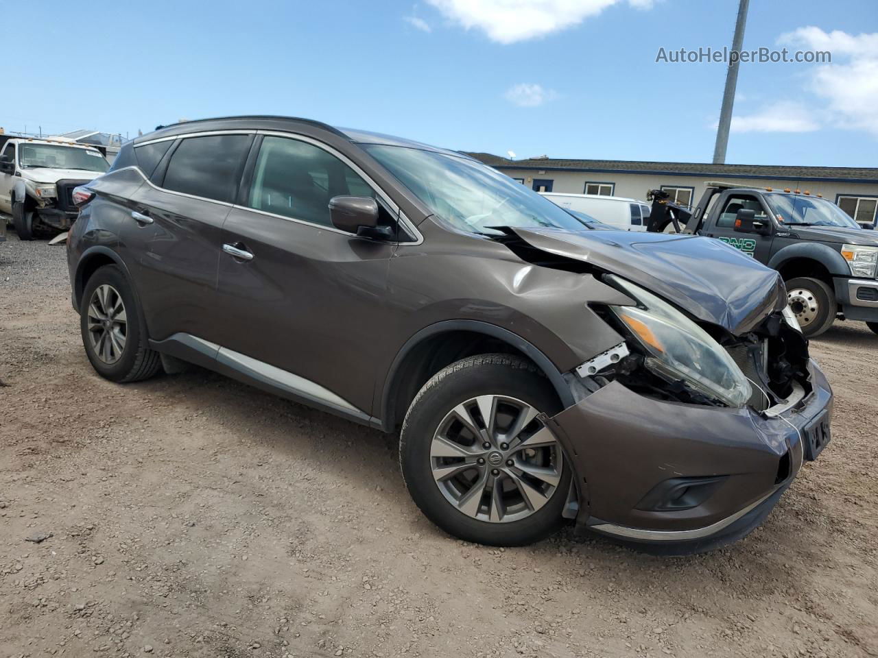 2018 Nissan Murano S Brown vin: 5N1AZ2MH3JN127220