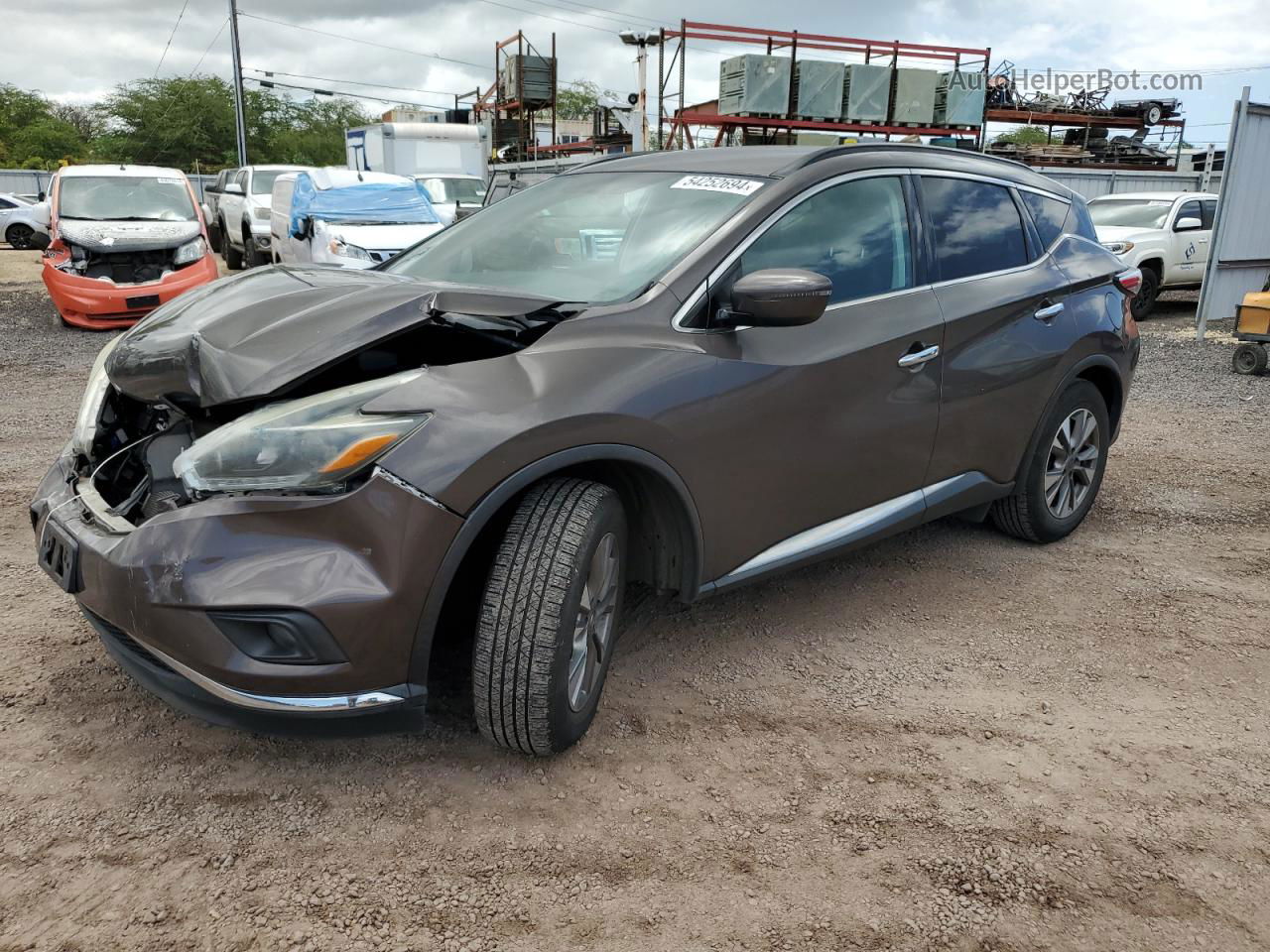 2018 Nissan Murano S Brown vin: 5N1AZ2MH3JN127220