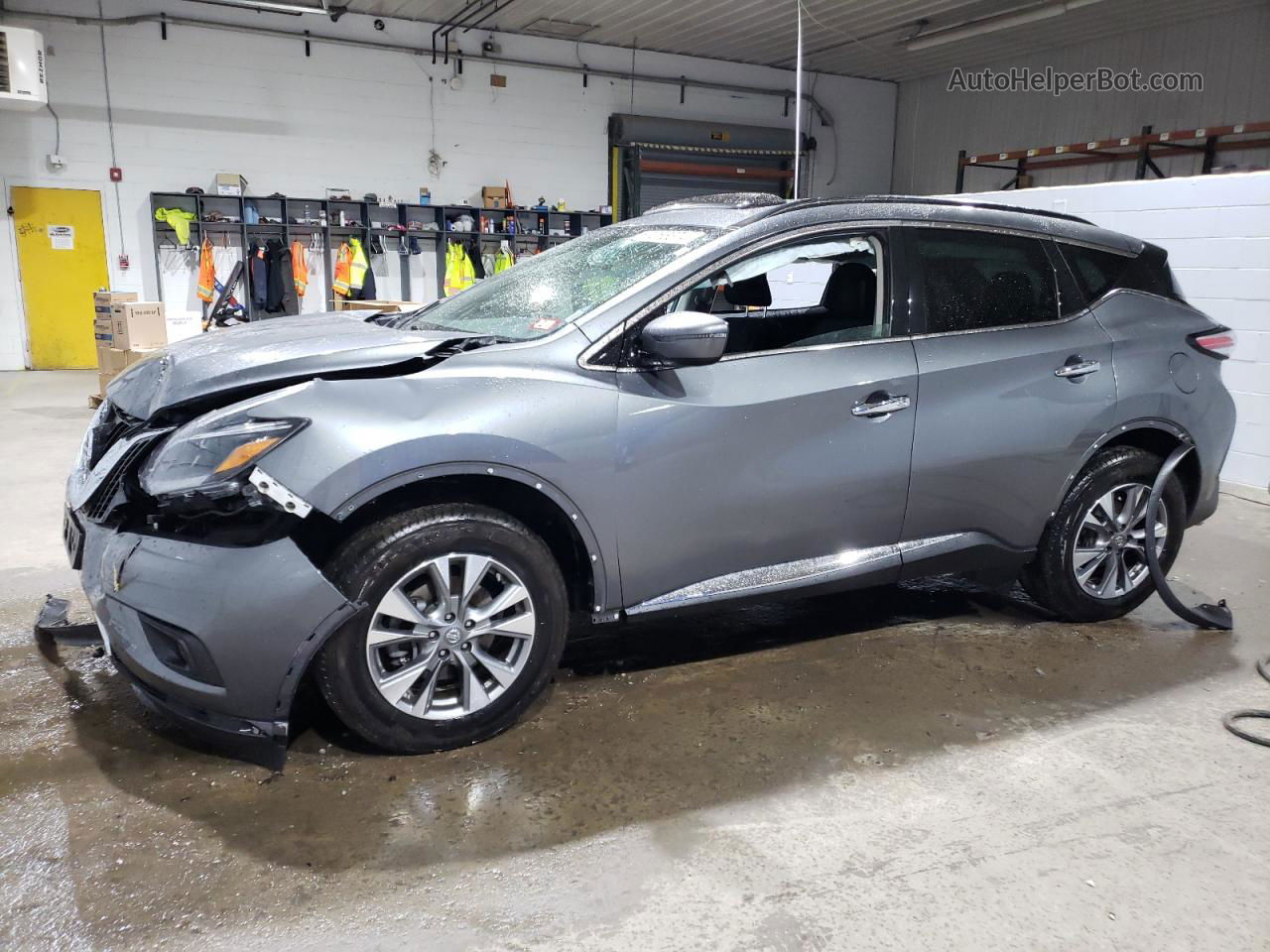 2018 Nissan Murano S Gray vin: 5N1AZ2MH3JN127816