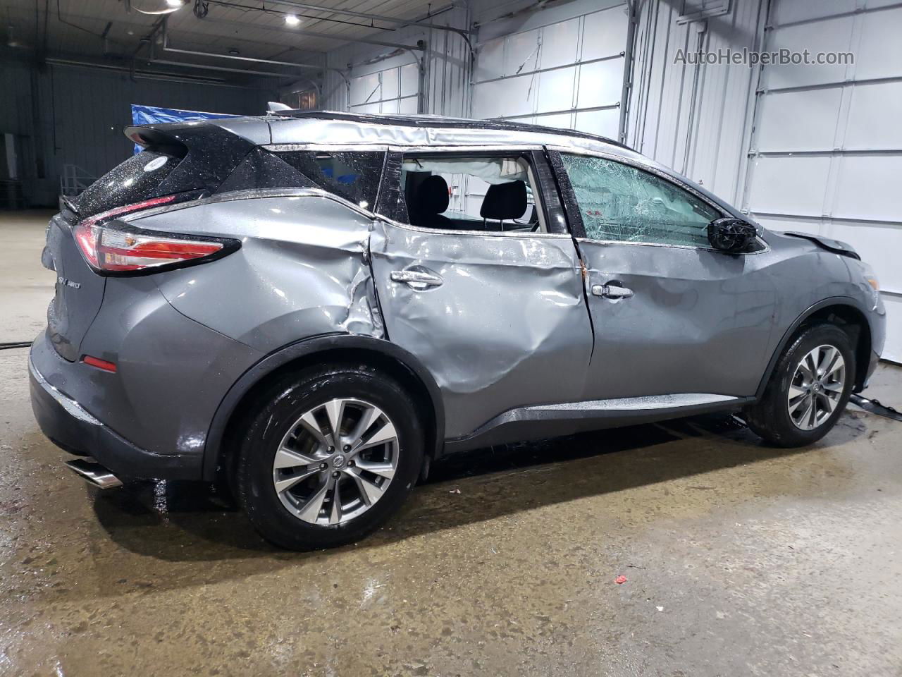 2018 Nissan Murano S Gray vin: 5N1AZ2MH3JN127816