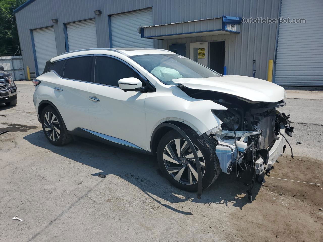 2018 Nissan Murano S White vin: 5N1AZ2MH3JN129579