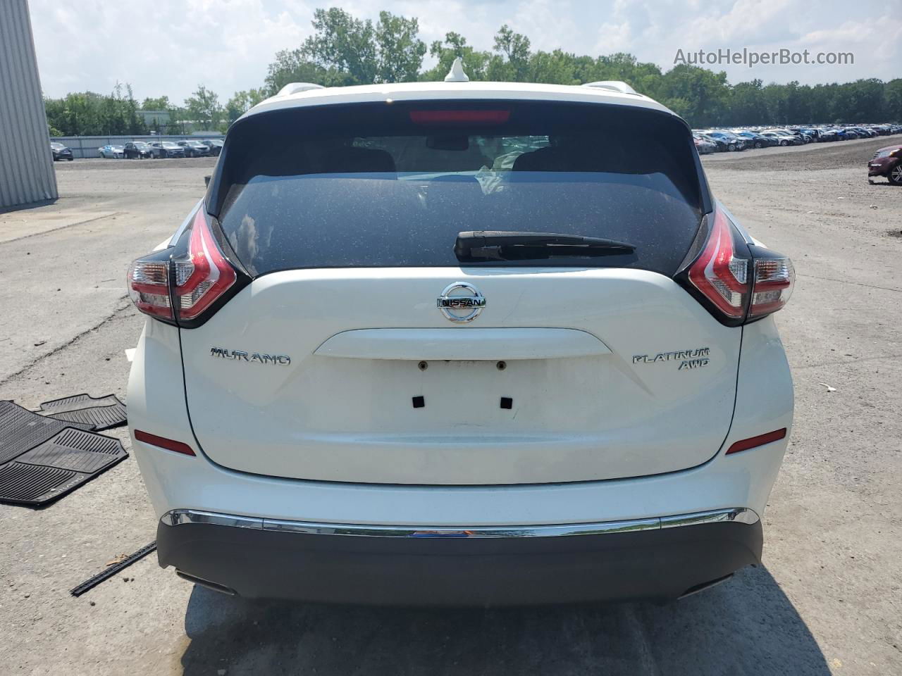 2018 Nissan Murano S White vin: 5N1AZ2MH3JN129579