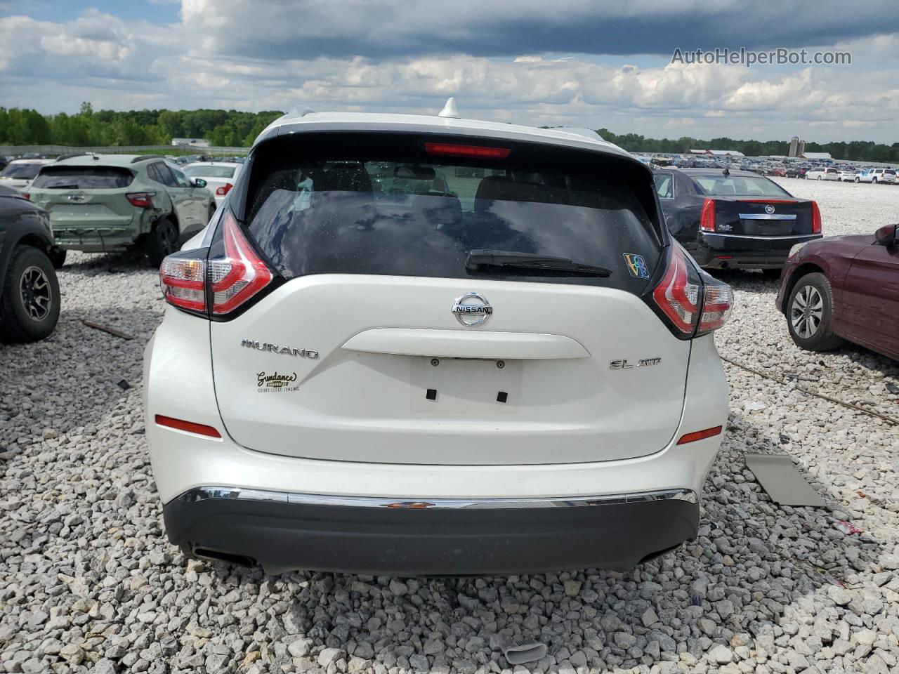 2018 Nissan Murano S White vin: 5N1AZ2MH3JN141750