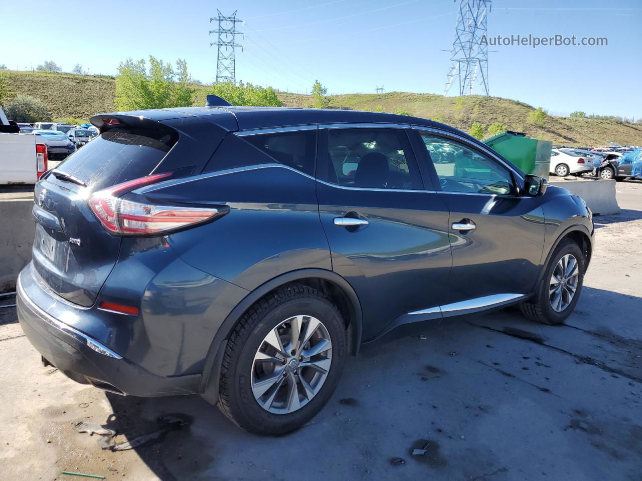 2018 Nissan Murano S Blue vin: 5N1AZ2MH3JN150058