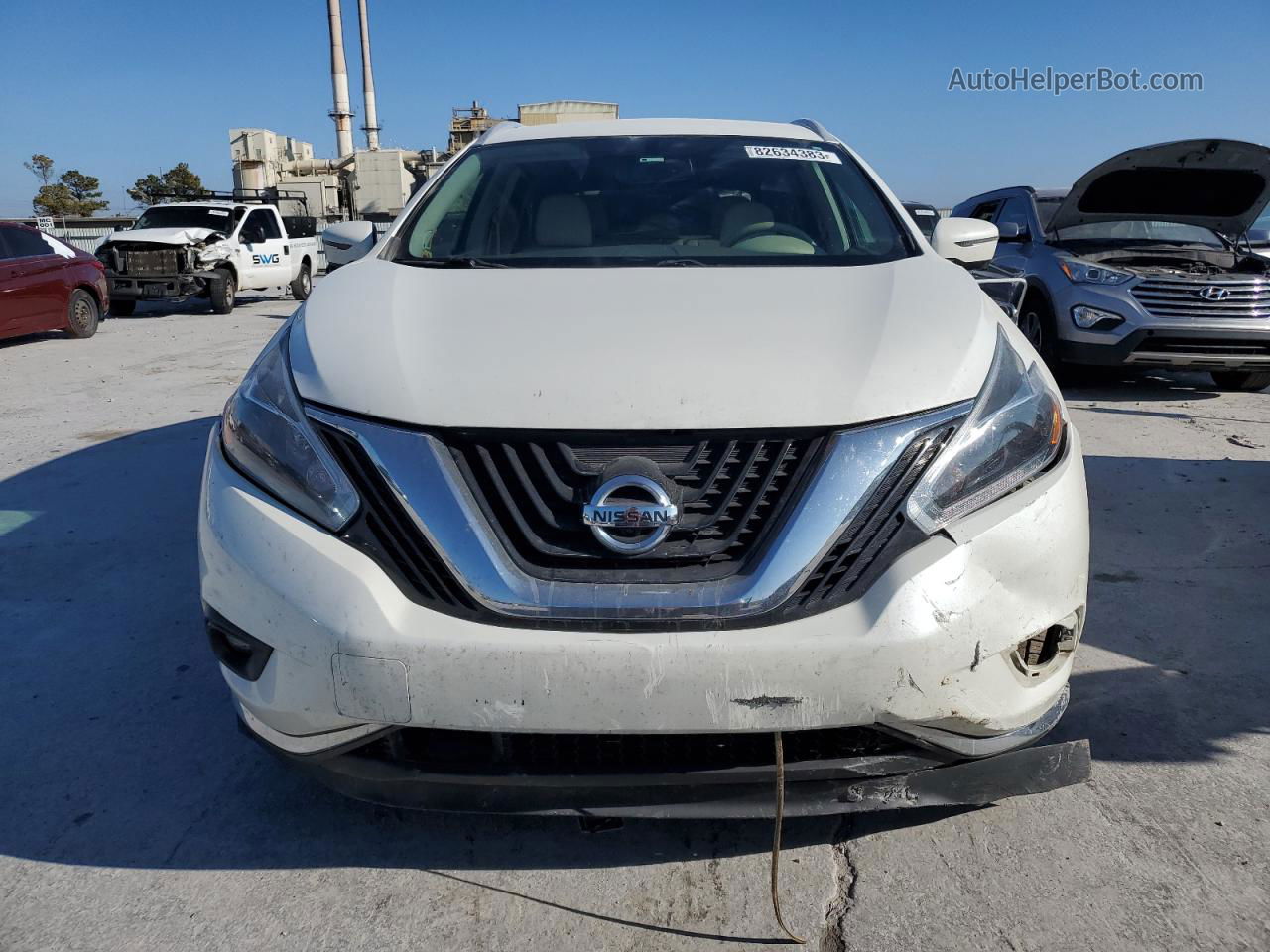 2018 Nissan Murano S White vin: 5N1AZ2MH3JN164400