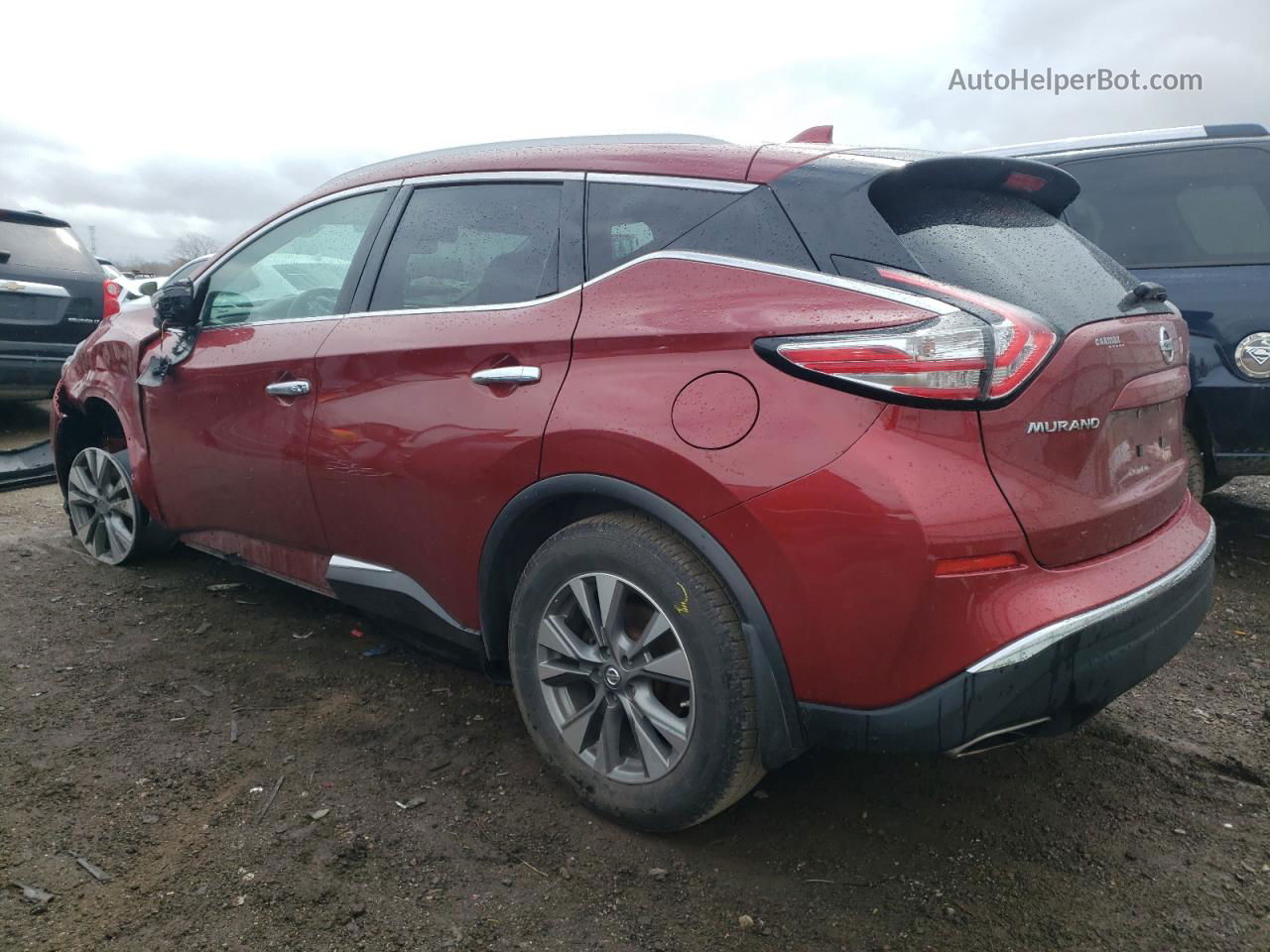 2018 Nissan Murano S Красный vin: 5N1AZ2MH3JN171282