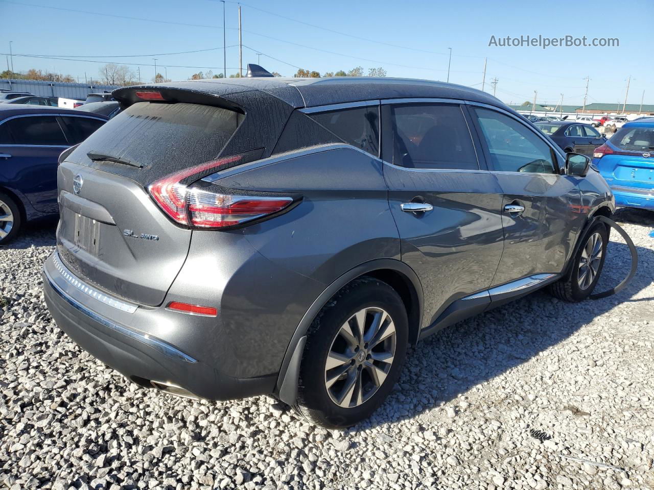 2018 Nissan Murano S Gray vin: 5N1AZ2MH3JN176546