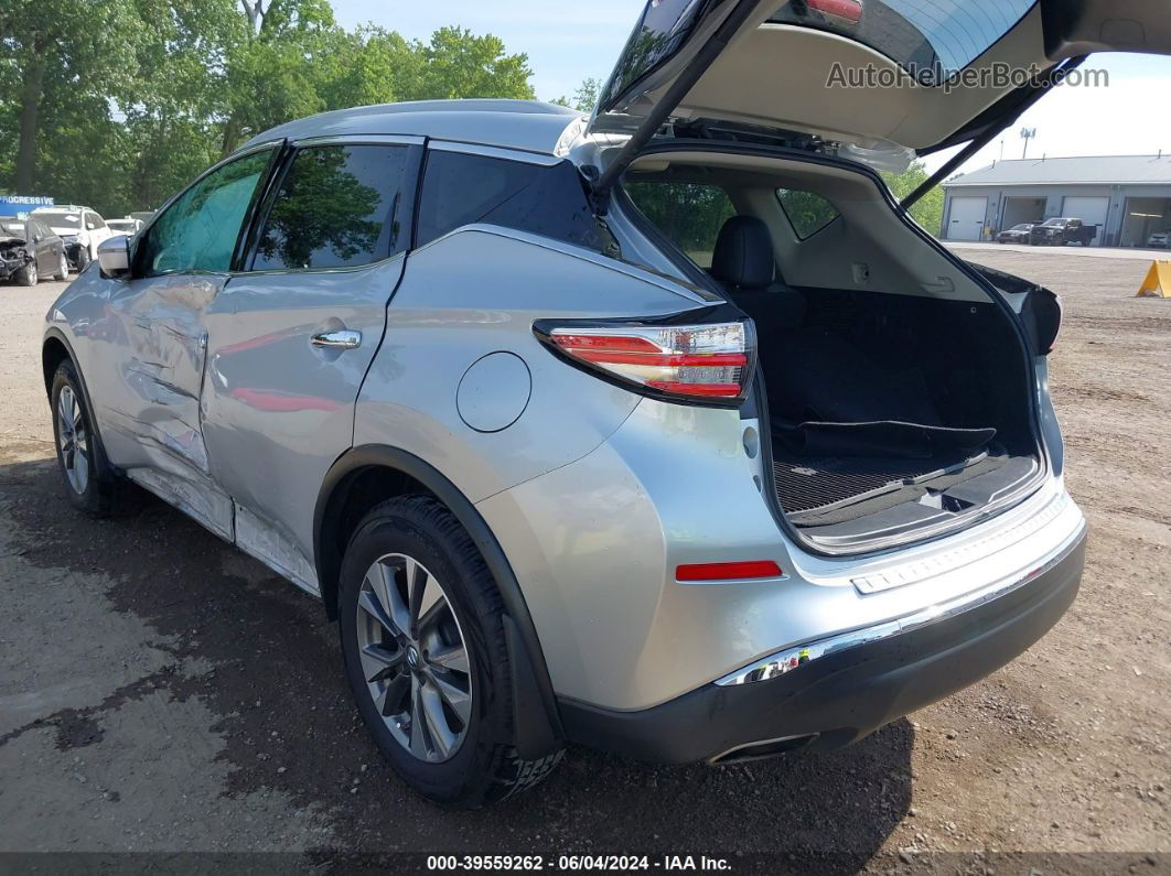 2018 Nissan Murano Sl Silver vin: 5N1AZ2MH3JN187062