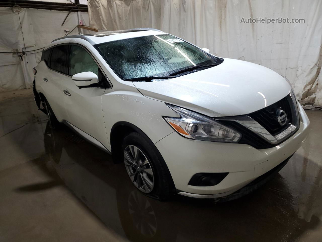 2017 Nissan Murano S Белый vin: 5N1AZ2MH4HN154355