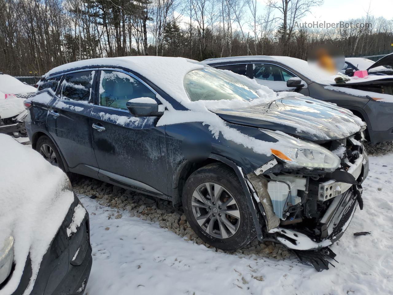 2017 Nissan Murano S Blue vin: 5N1AZ2MH4HN197030