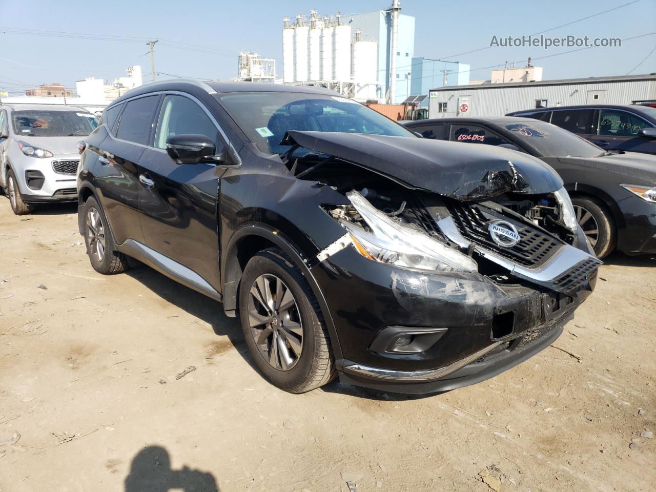 2017 Nissan Murano S Black vin: 5N1AZ2MH4HN198498