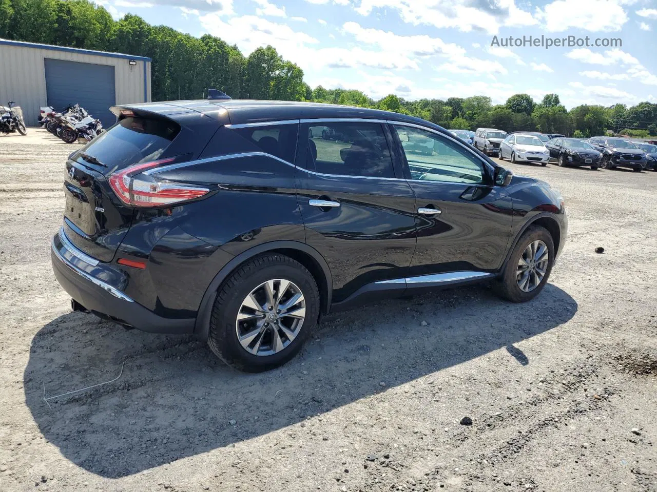 2018 Nissan Murano S Черный vin: 5N1AZ2MH4JN125783