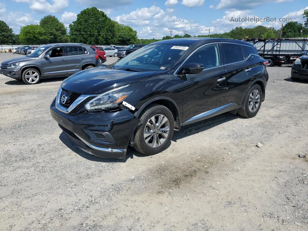 2018 Nissan Murano S Black vin: 5N1AZ2MH4JN125783