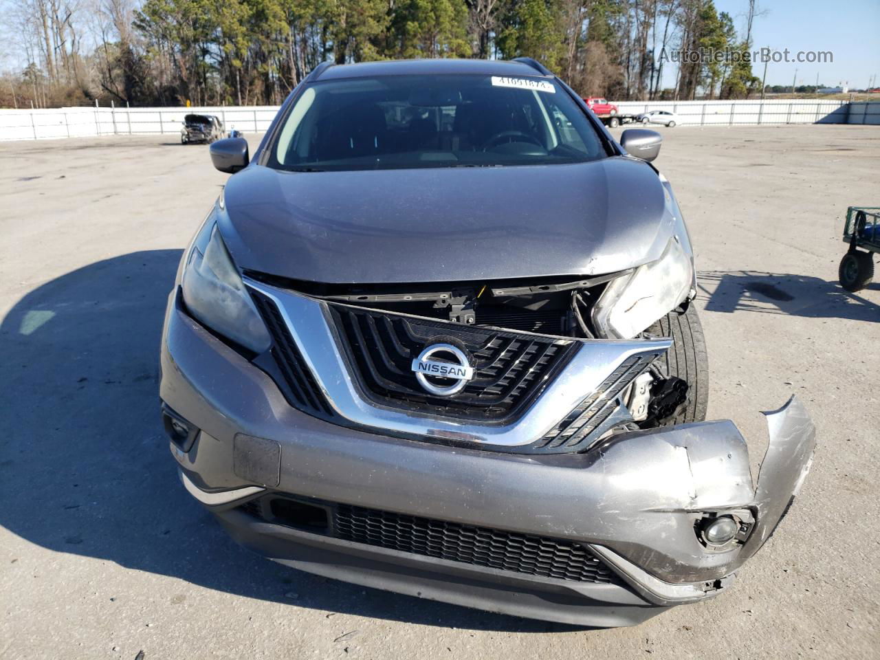 2018 Nissan Murano S Gray vin: 5N1AZ2MH4JN133253