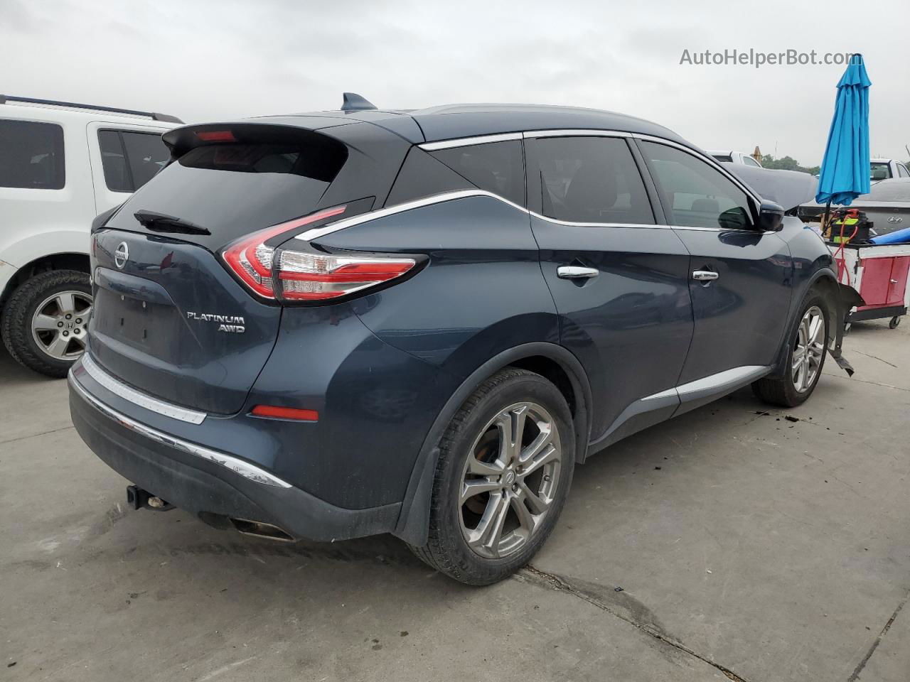 2018 Nissan Murano S Blue vin: 5N1AZ2MH4JN143507