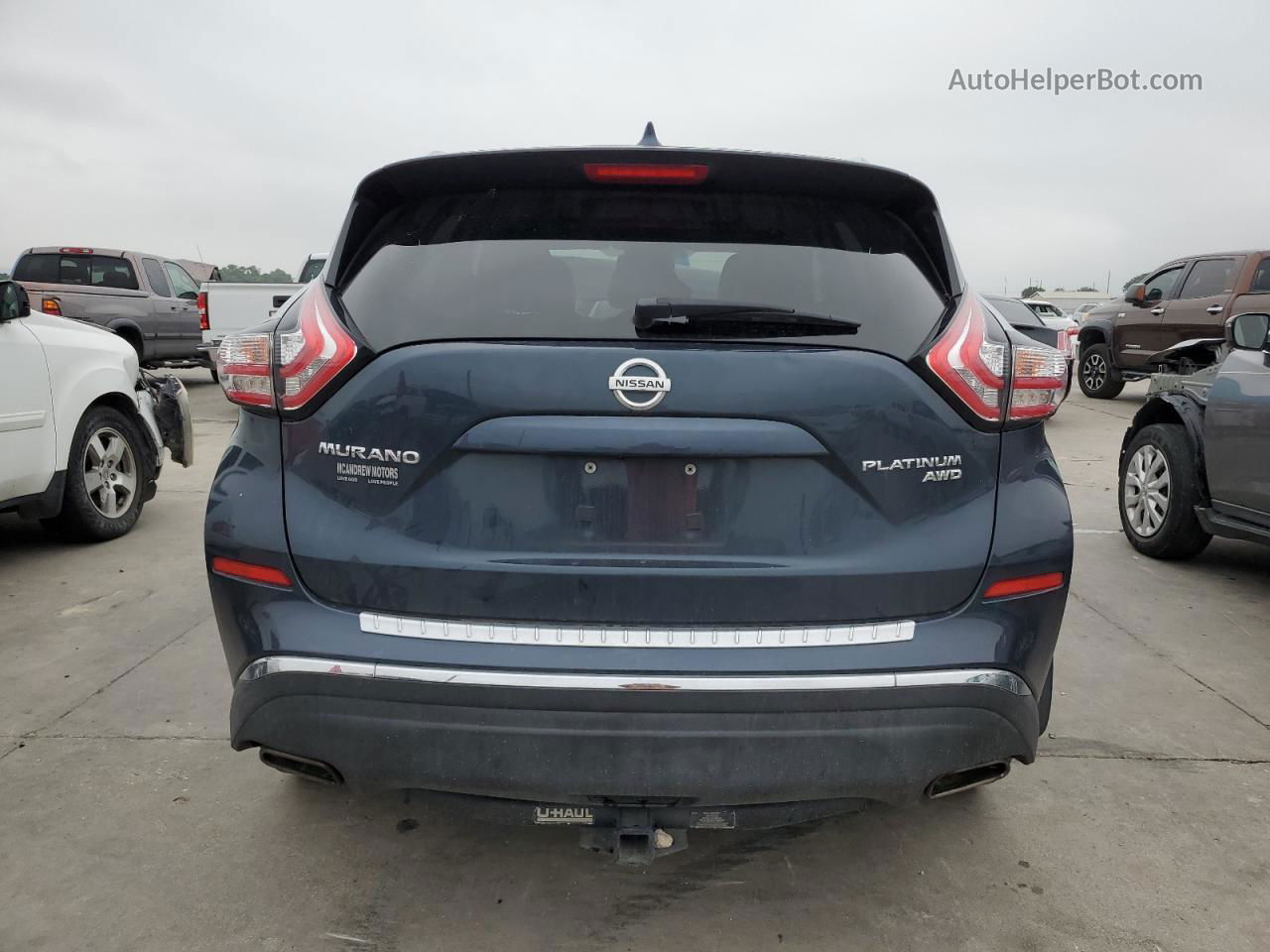 2018 Nissan Murano S Blue vin: 5N1AZ2MH4JN143507