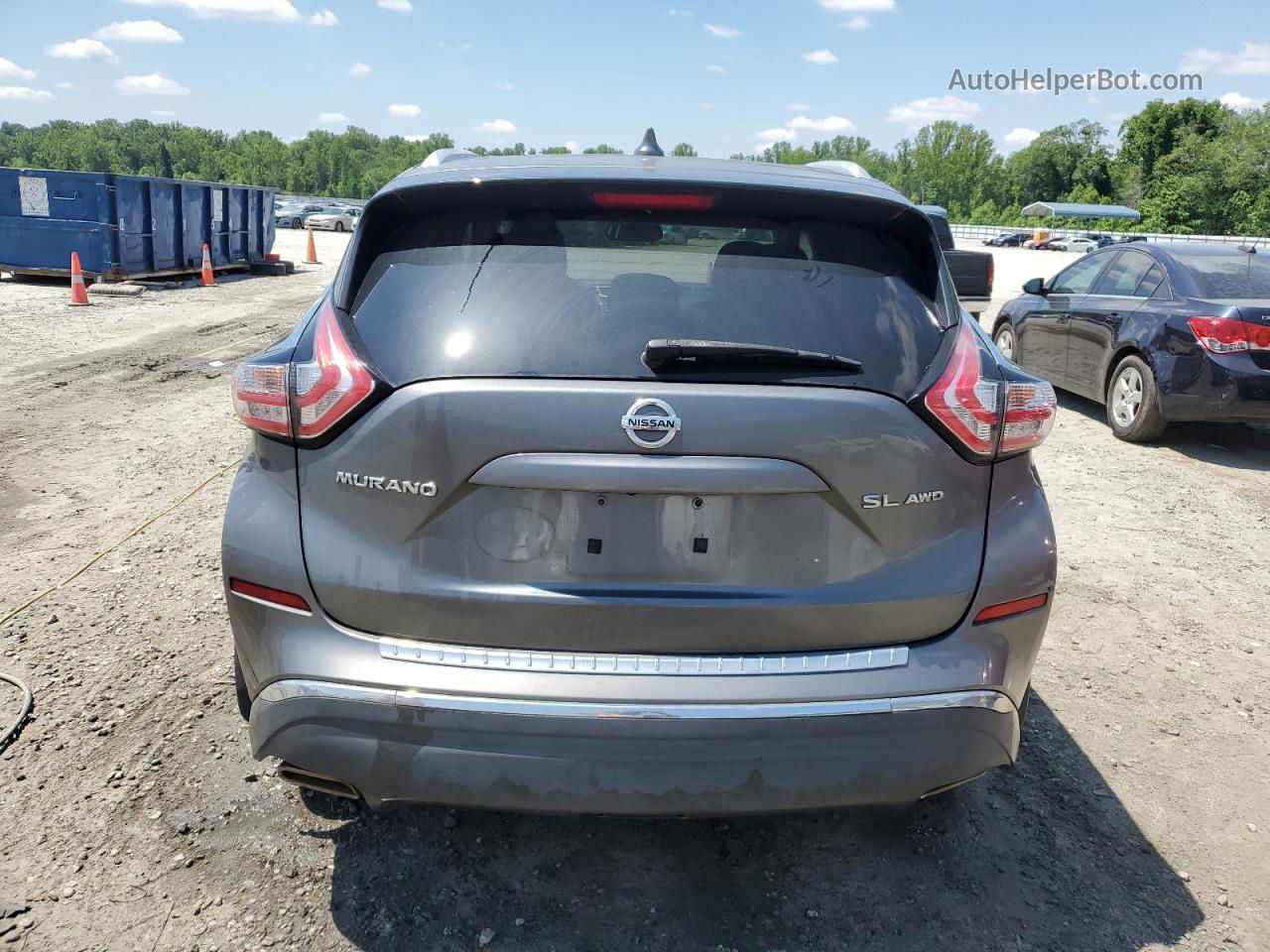 2018 Nissan Murano S Gray vin: 5N1AZ2MH4JN160906