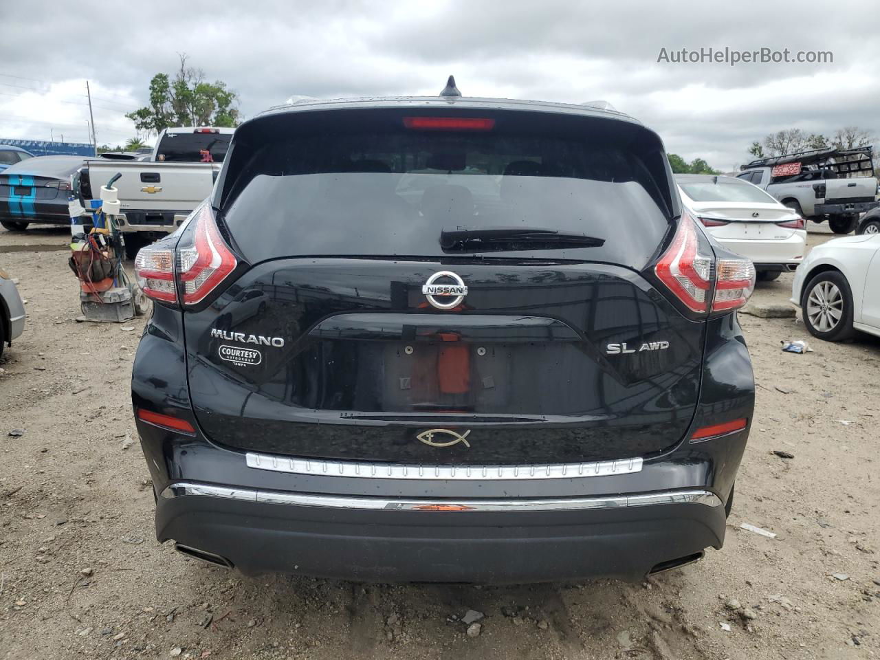 2018 Nissan Murano S Black vin: 5N1AZ2MH4JN162140