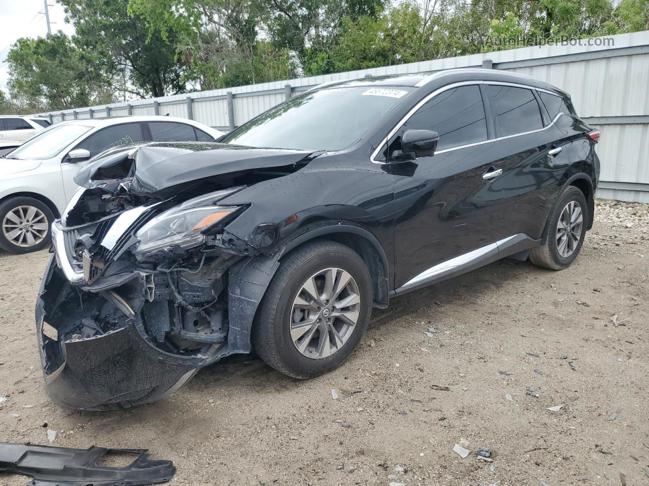 2018 Nissan Murano S Черный vin: 5N1AZ2MH4JN162140