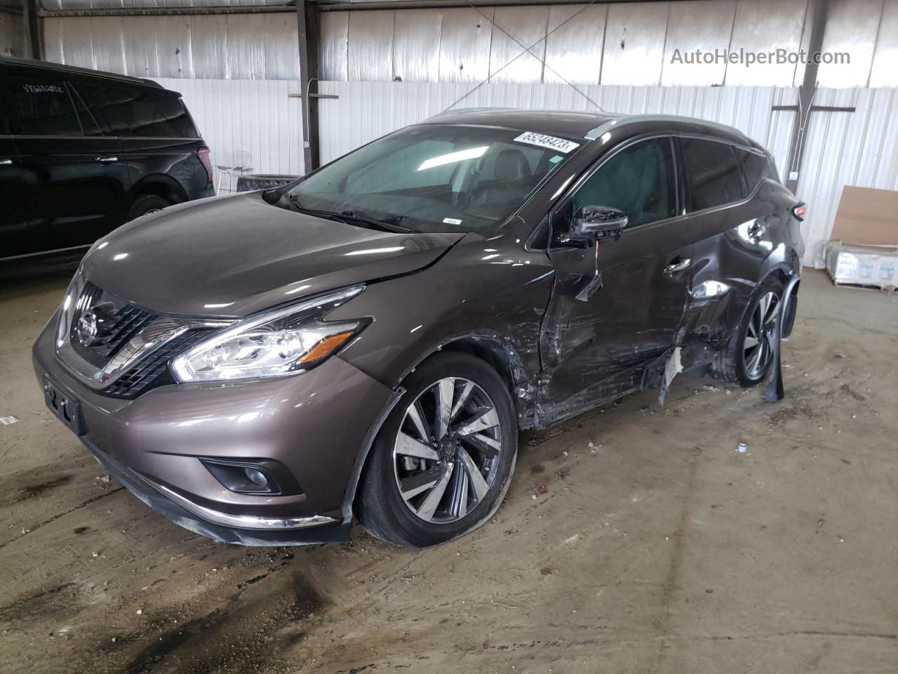 2018 Nissan Murano S Brown vin: 5N1AZ2MH4JN182582