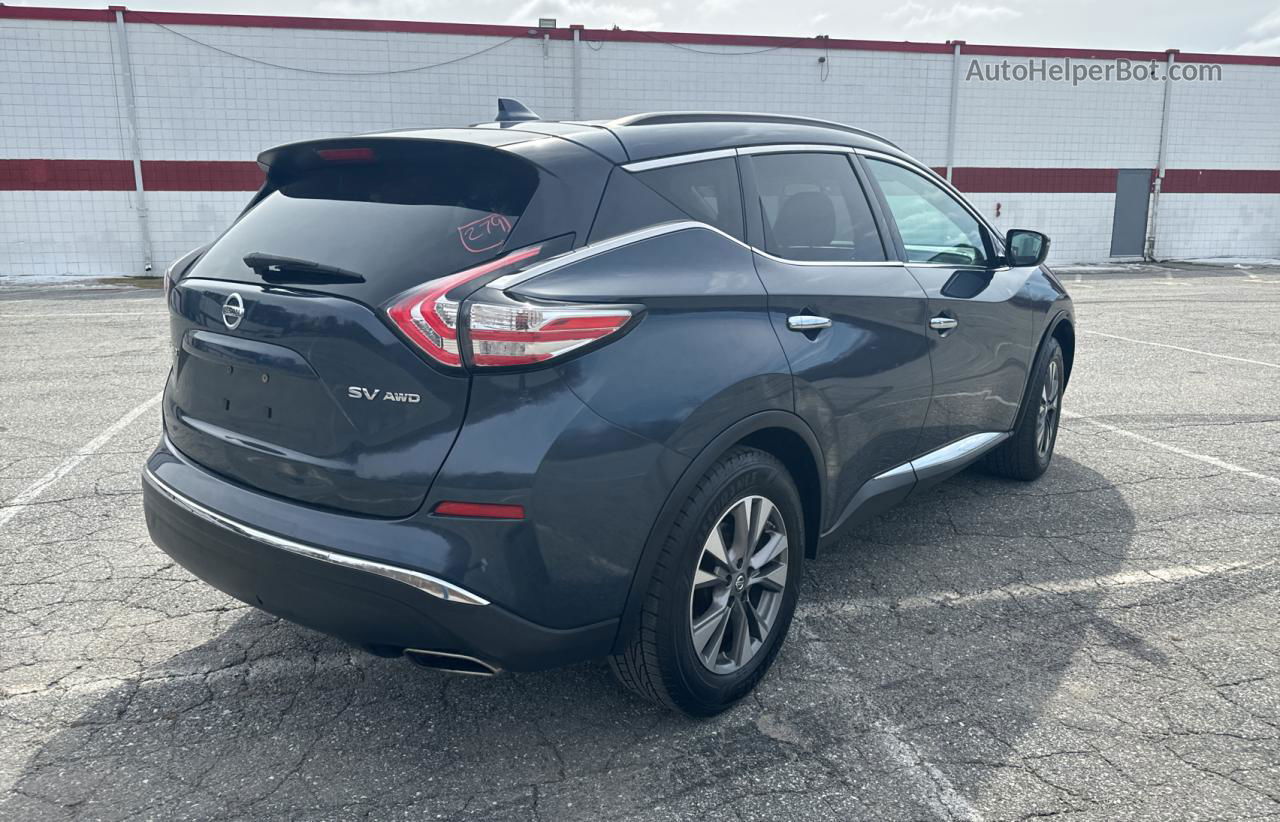 2017 Nissan Murano S Blue vin: 5N1AZ2MH5HN112602