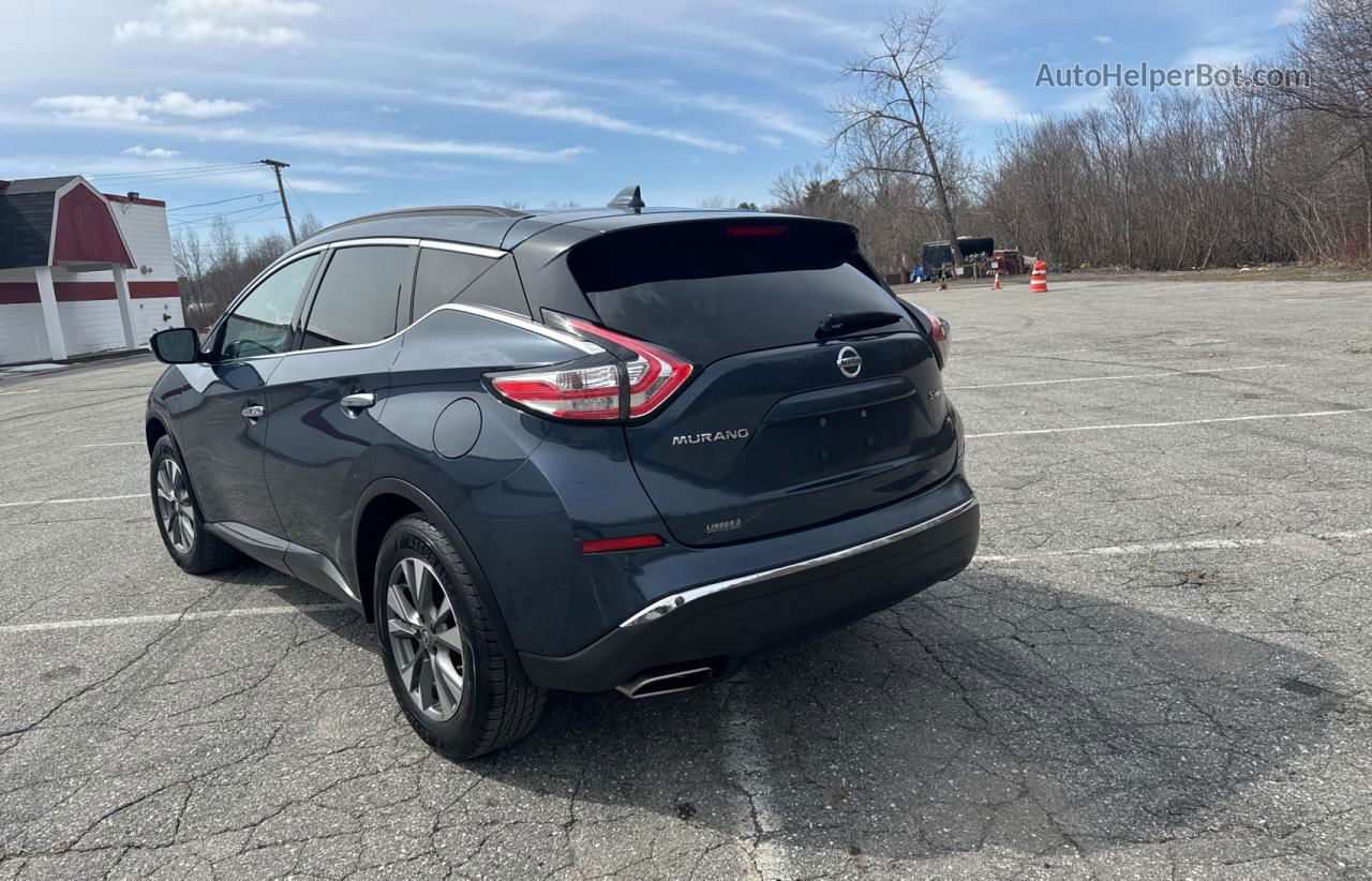 2017 Nissan Murano S Синий vin: 5N1AZ2MH5HN112602