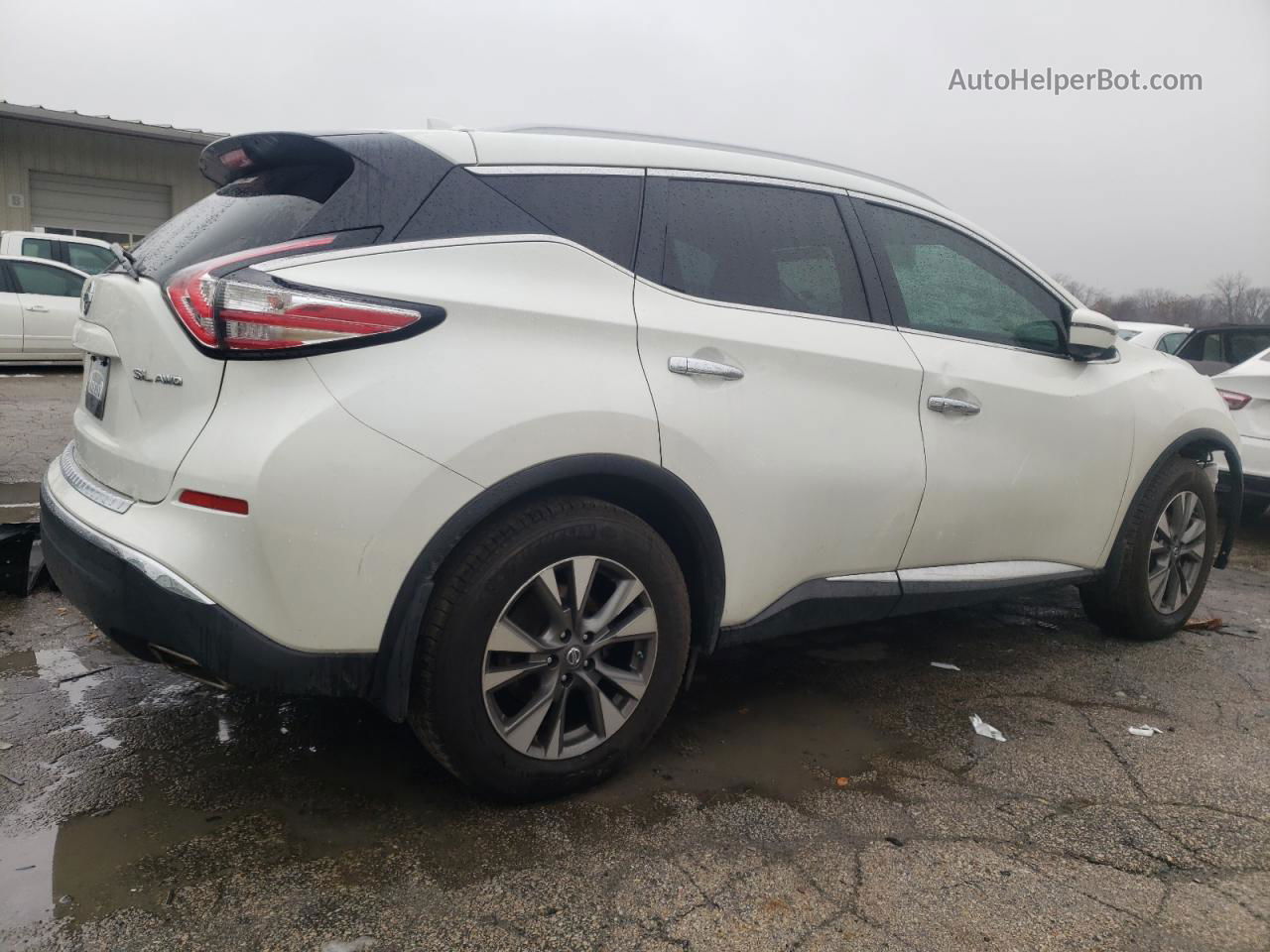 2017 Nissan Murano S White vin: 5N1AZ2MH5HN165722