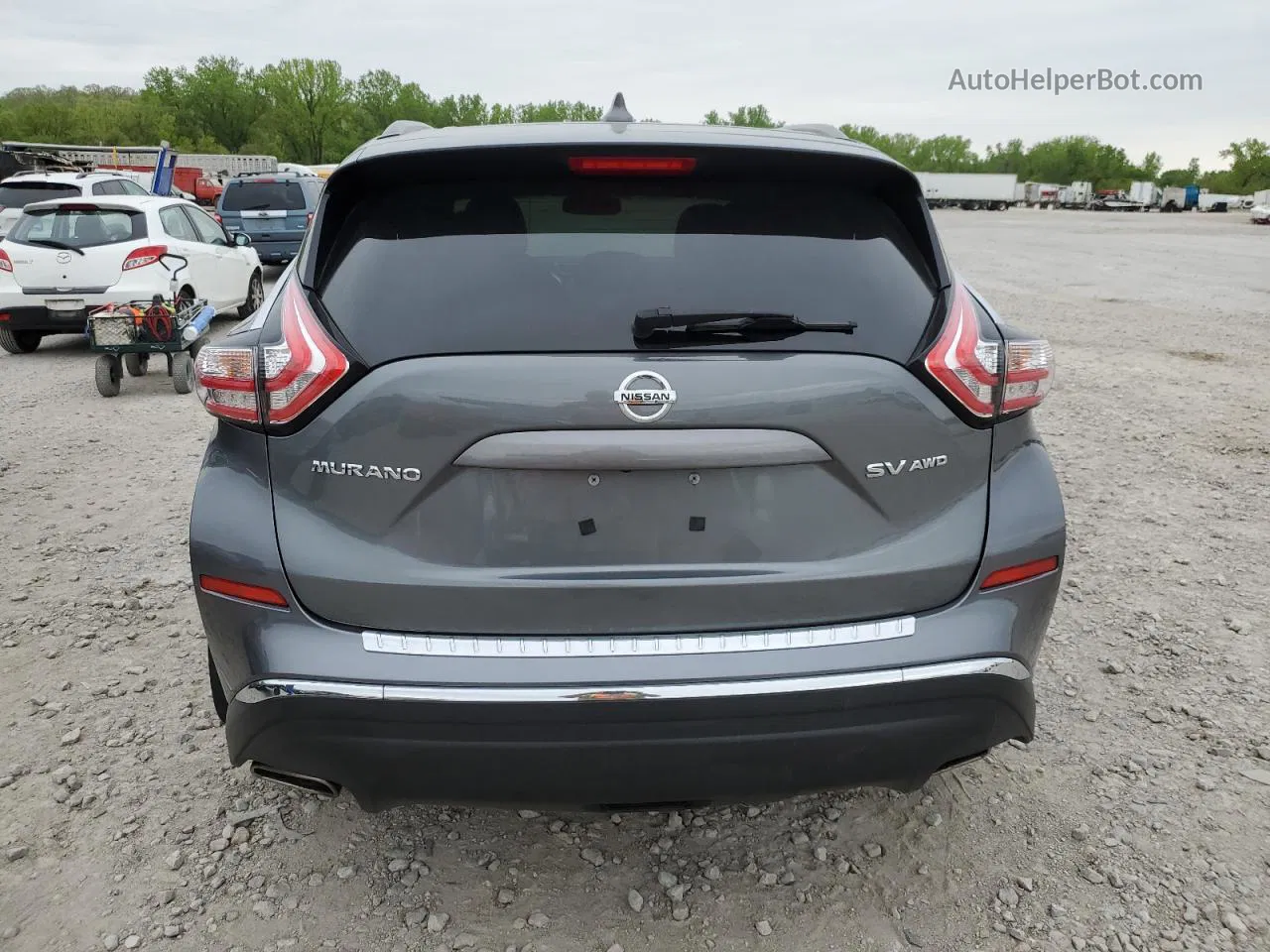 2017 Nissan Murano S Gray vin: 5N1AZ2MH5HN190555