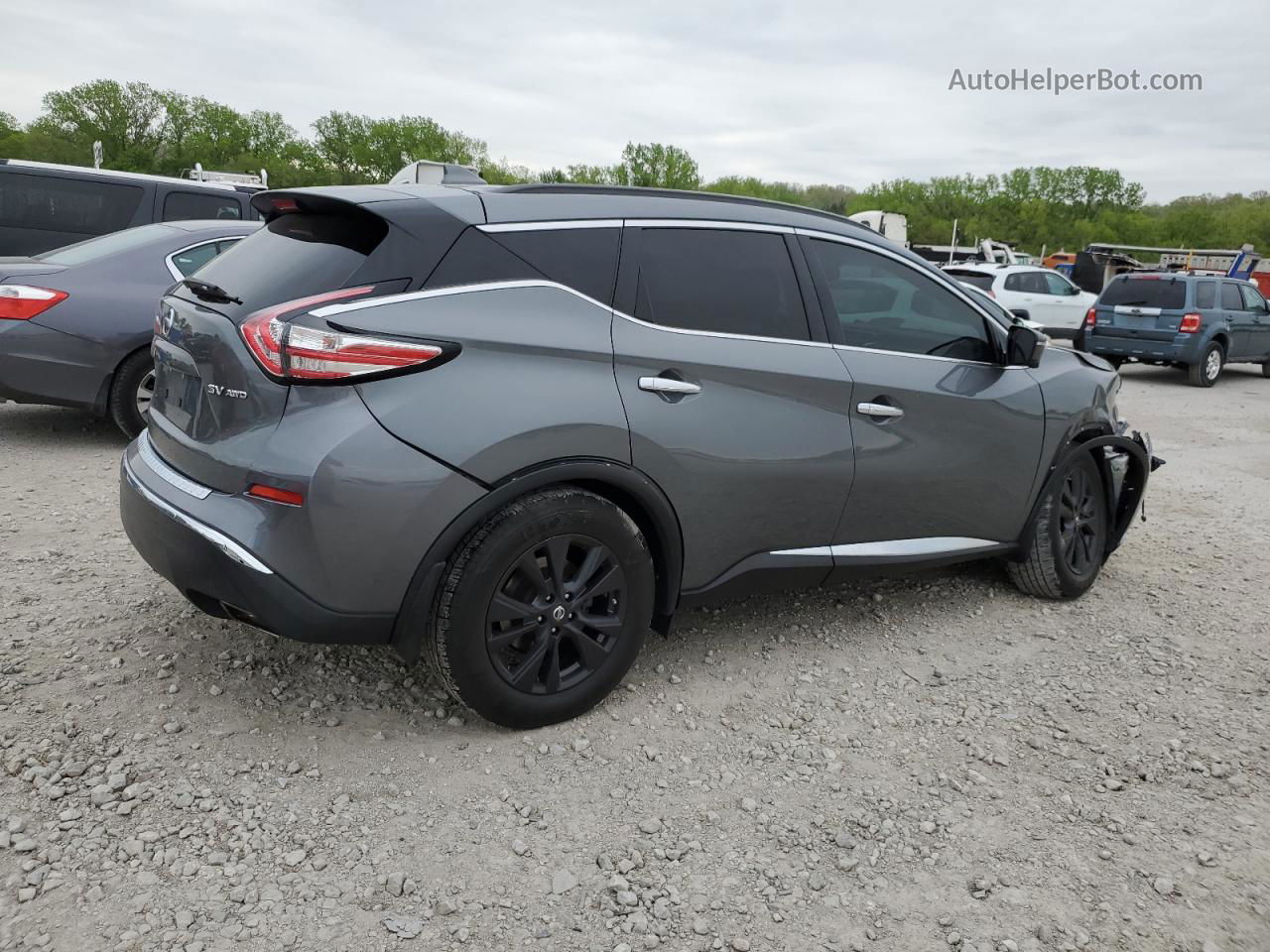 2017 Nissan Murano S Gray vin: 5N1AZ2MH5HN190555