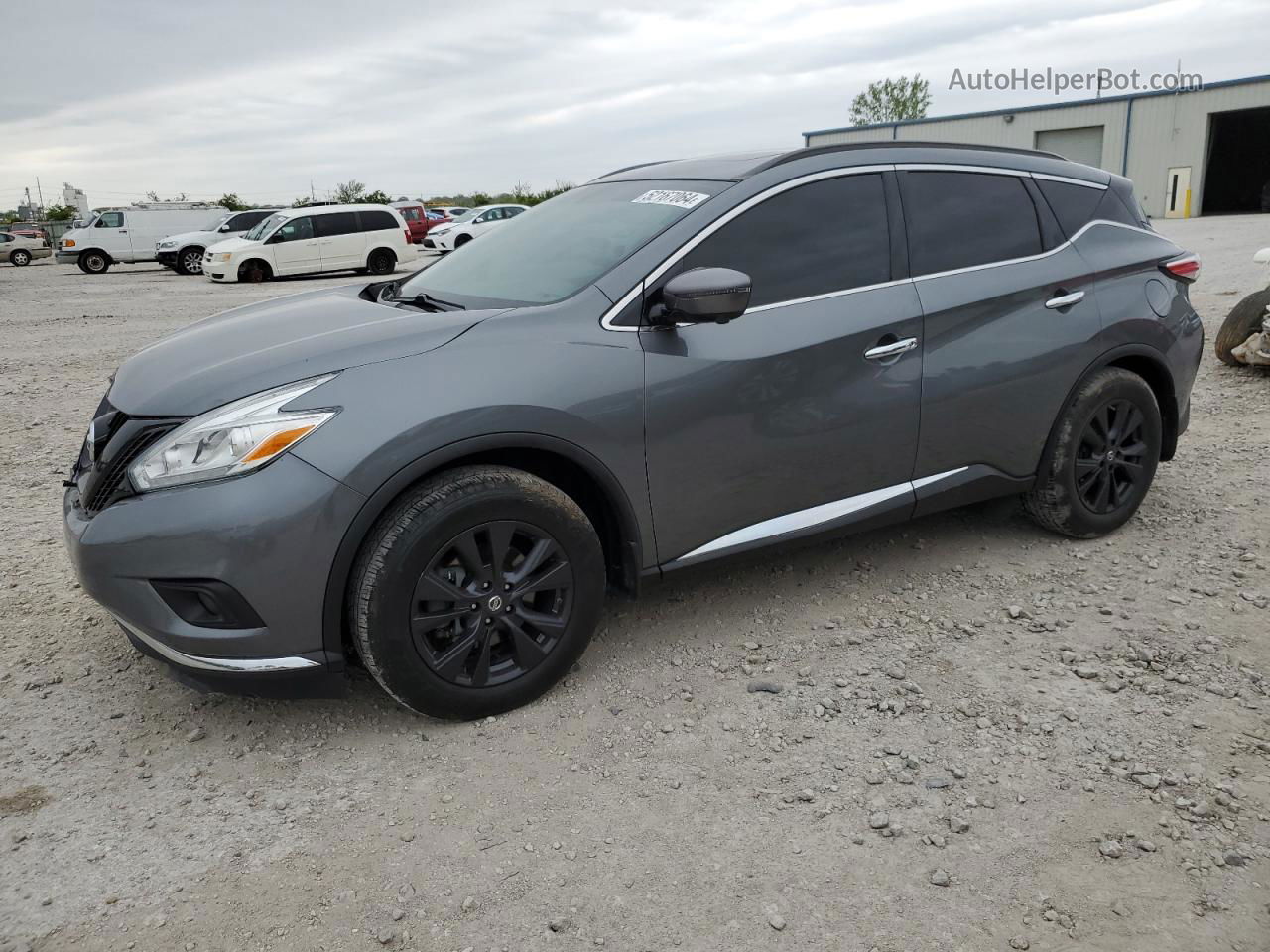 2017 Nissan Murano S Серый vin: 5N1AZ2MH5HN190555