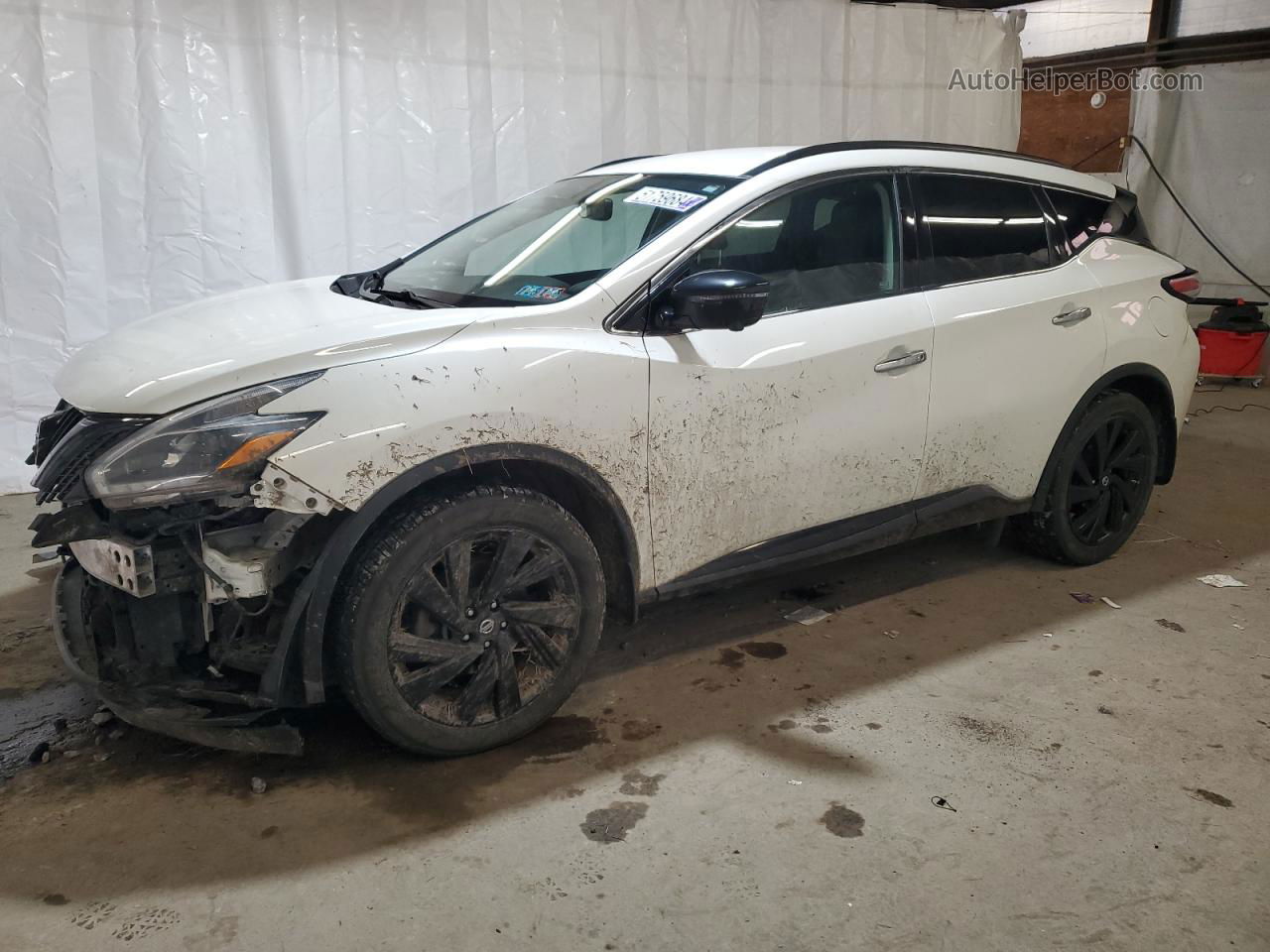 2018 Nissan Murano S White vin: 5N1AZ2MH5JN122360