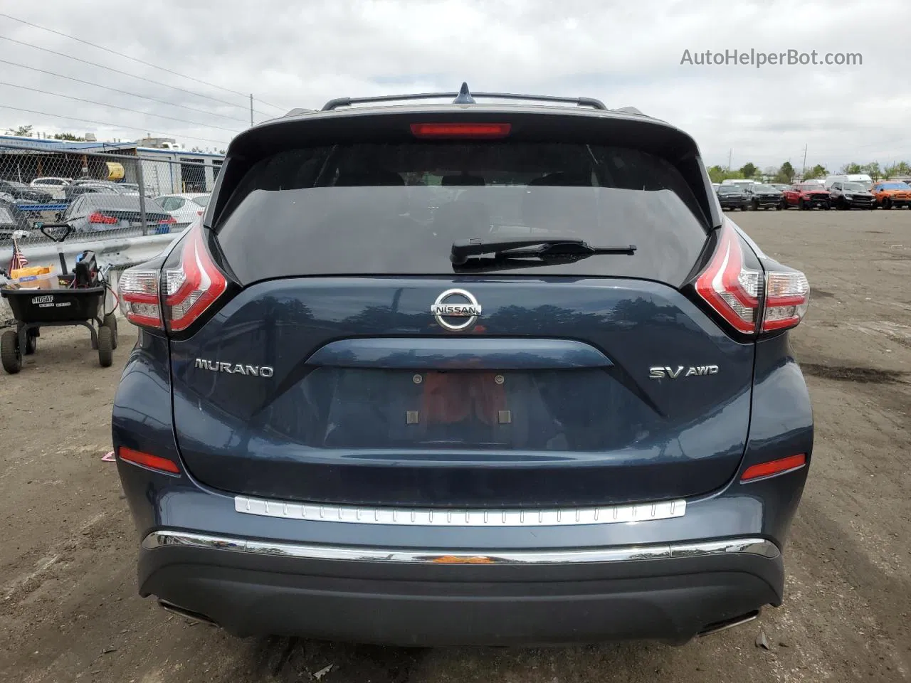 2018 Nissan Murano S Blue vin: 5N1AZ2MH5JN131463