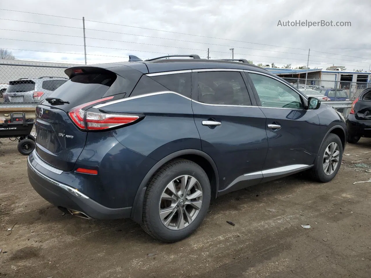 2018 Nissan Murano S Blue vin: 5N1AZ2MH5JN131463