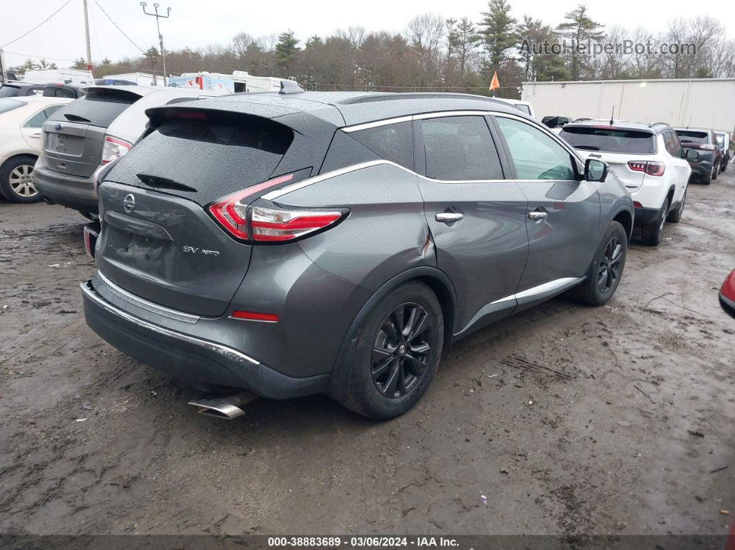 2018 Nissan Murano Sv Gray vin: 5N1AZ2MH5JN148389