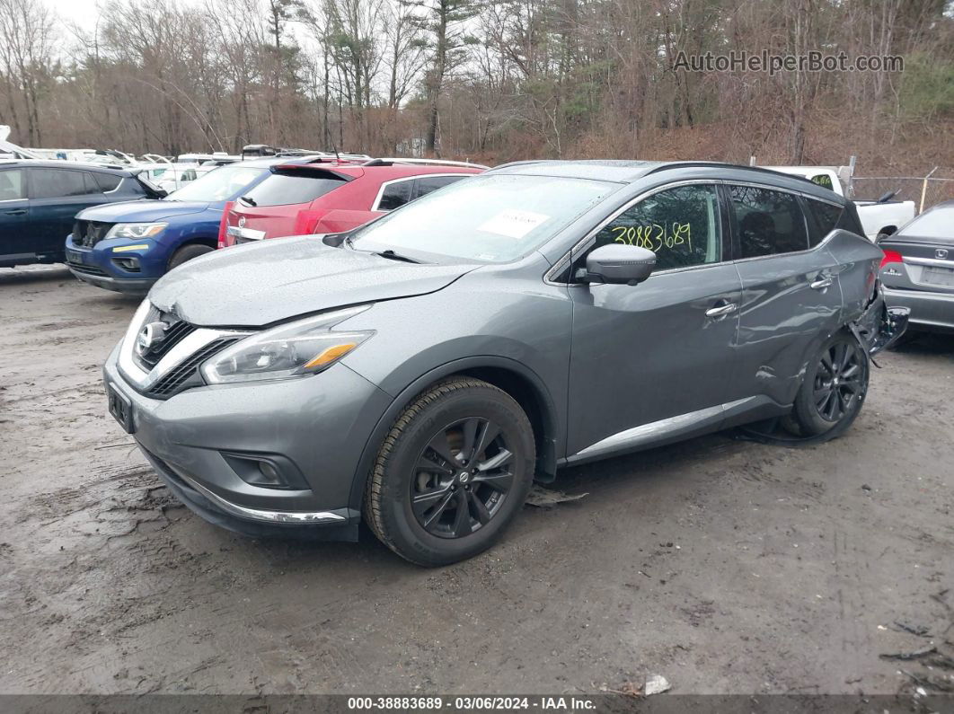 2018 Nissan Murano Sv Gray vin: 5N1AZ2MH5JN148389