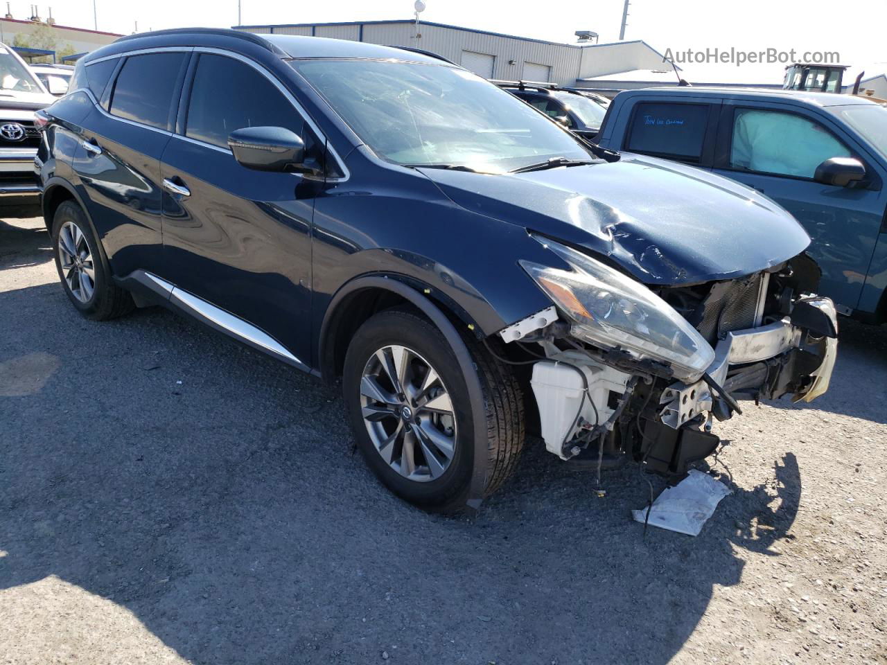 2018 Nissan Murano S Blue vin: 5N1AZ2MH5JN154919