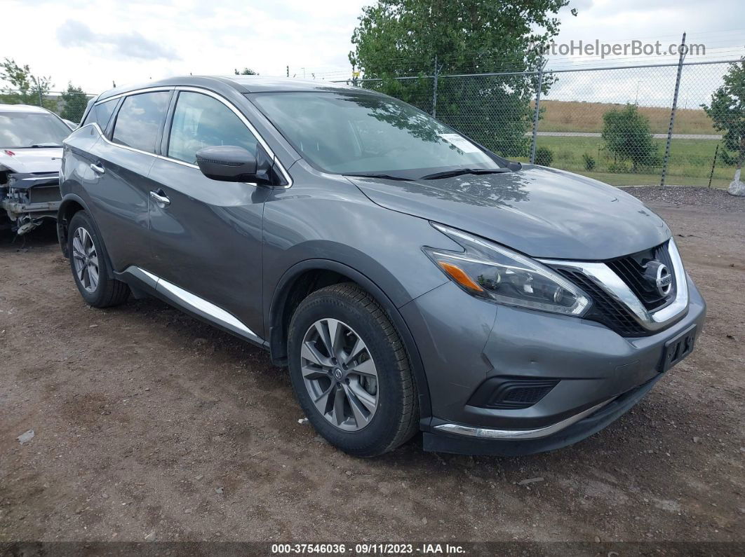 2018 Nissan Murano S Серый vin: 5N1AZ2MH5JN186186