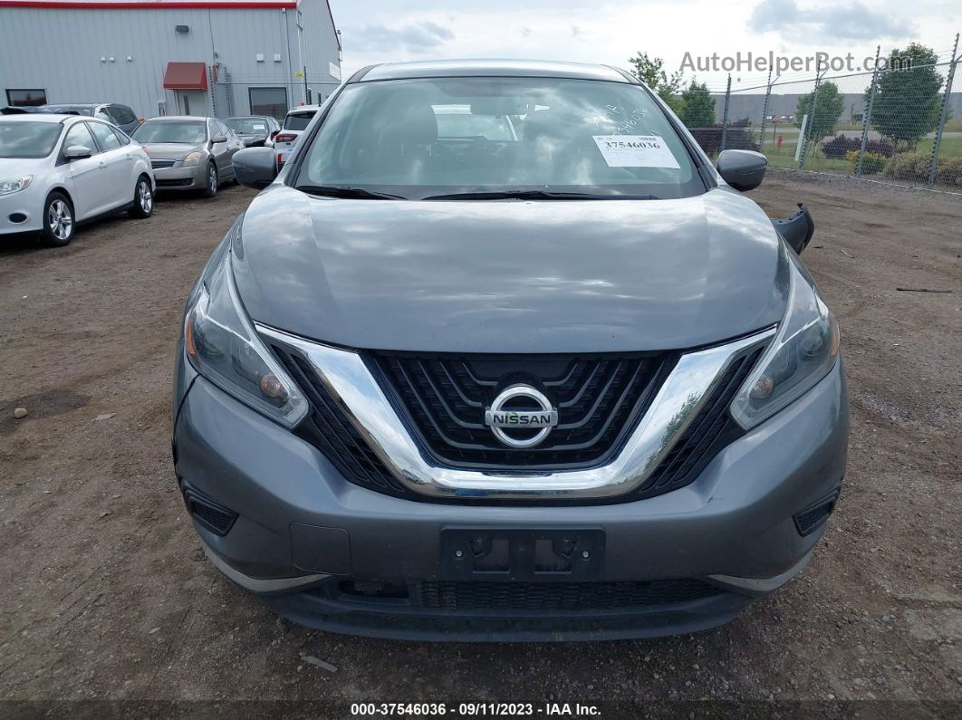 2018 Nissan Murano S Gray vin: 5N1AZ2MH5JN186186