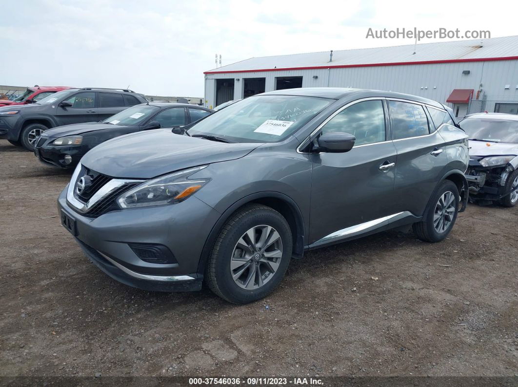 2018 Nissan Murano S Серый vin: 5N1AZ2MH5JN186186