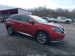 2018 Nissan Murano Sl Maroon vin: 5N1AZ2MH5JN192229