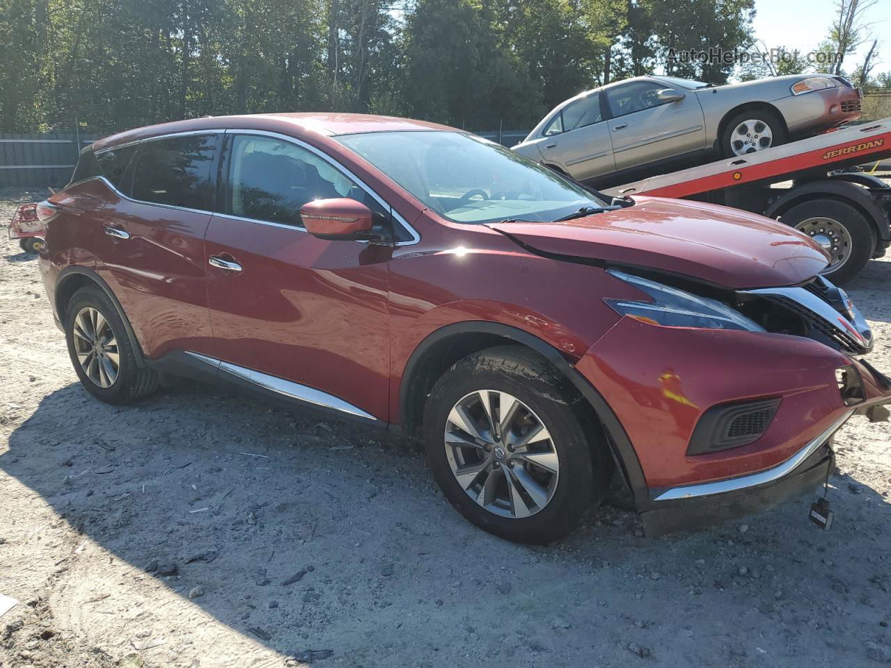 2018 Nissan Murano S Red vin: 5N1AZ2MH5JN201222