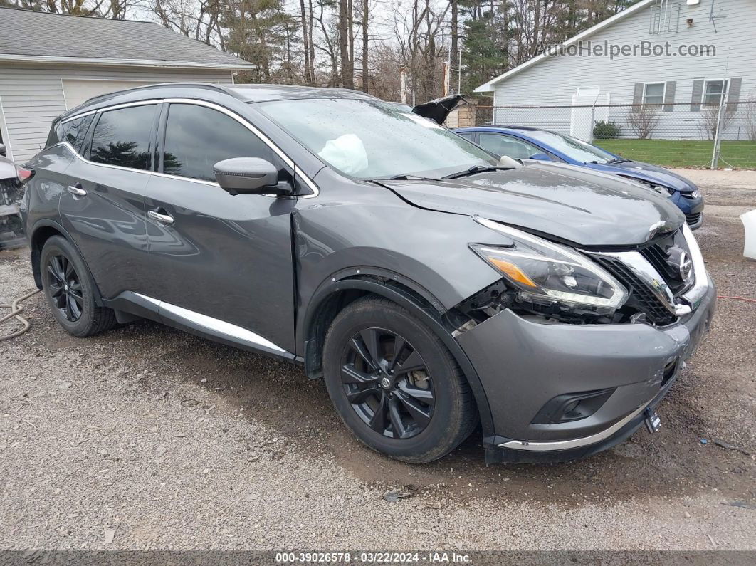 2018 Nissan Murano Sv Gray vin: 5N1AZ2MH5JN202371