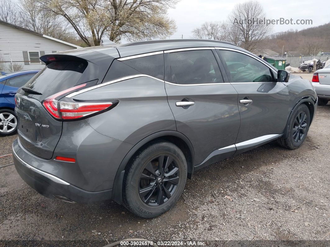 2018 Nissan Murano Sv Серый vin: 5N1AZ2MH5JN202371