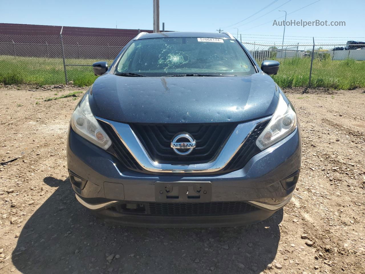 2017 Nissan Murano S Blue vin: 5N1AZ2MH6HN100636