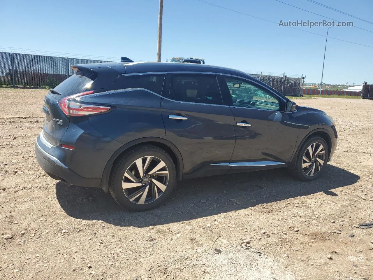 2017 Nissan Murano S Синий vin: 5N1AZ2MH6HN100636