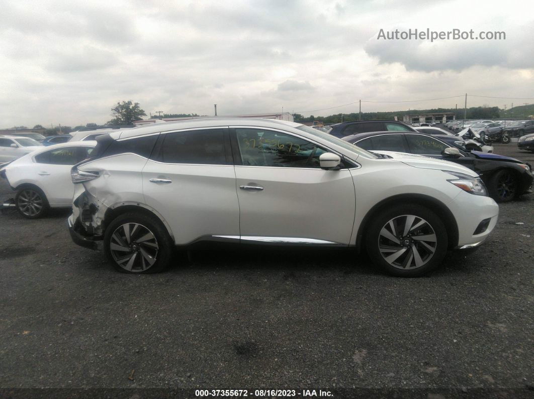 2017 Nissan Murano Platinum White vin: 5N1AZ2MH6HN105142