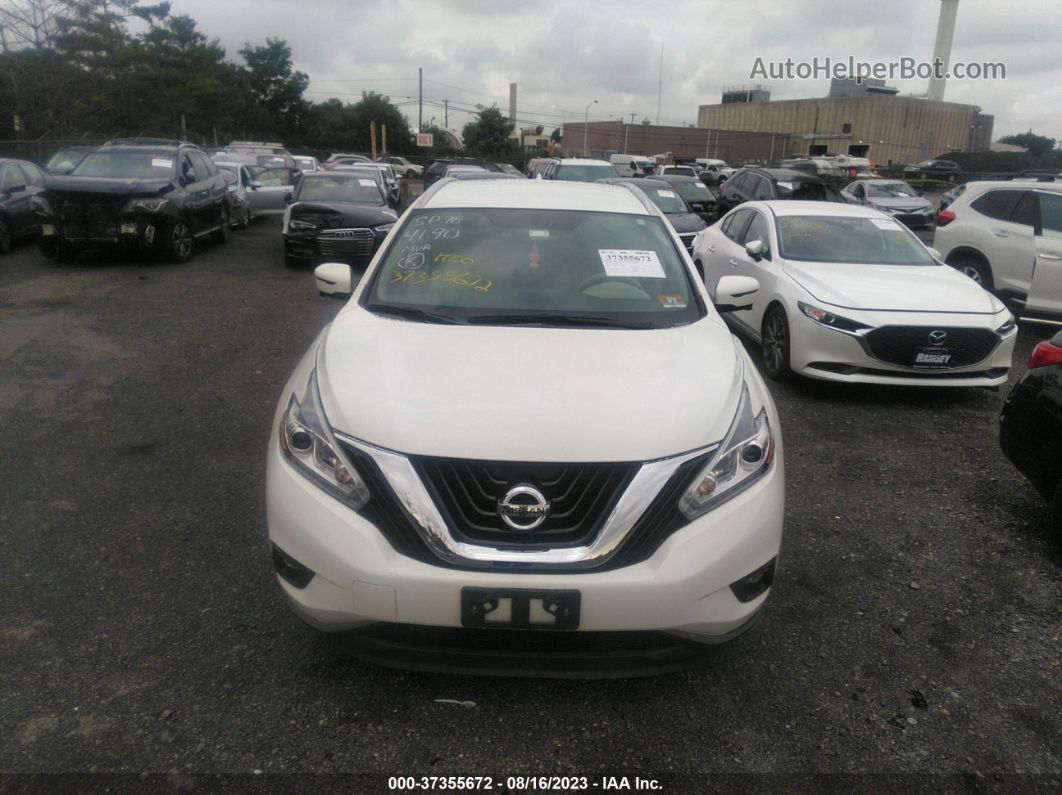 2017 Nissan Murano Platinum White vin: 5N1AZ2MH6HN105142